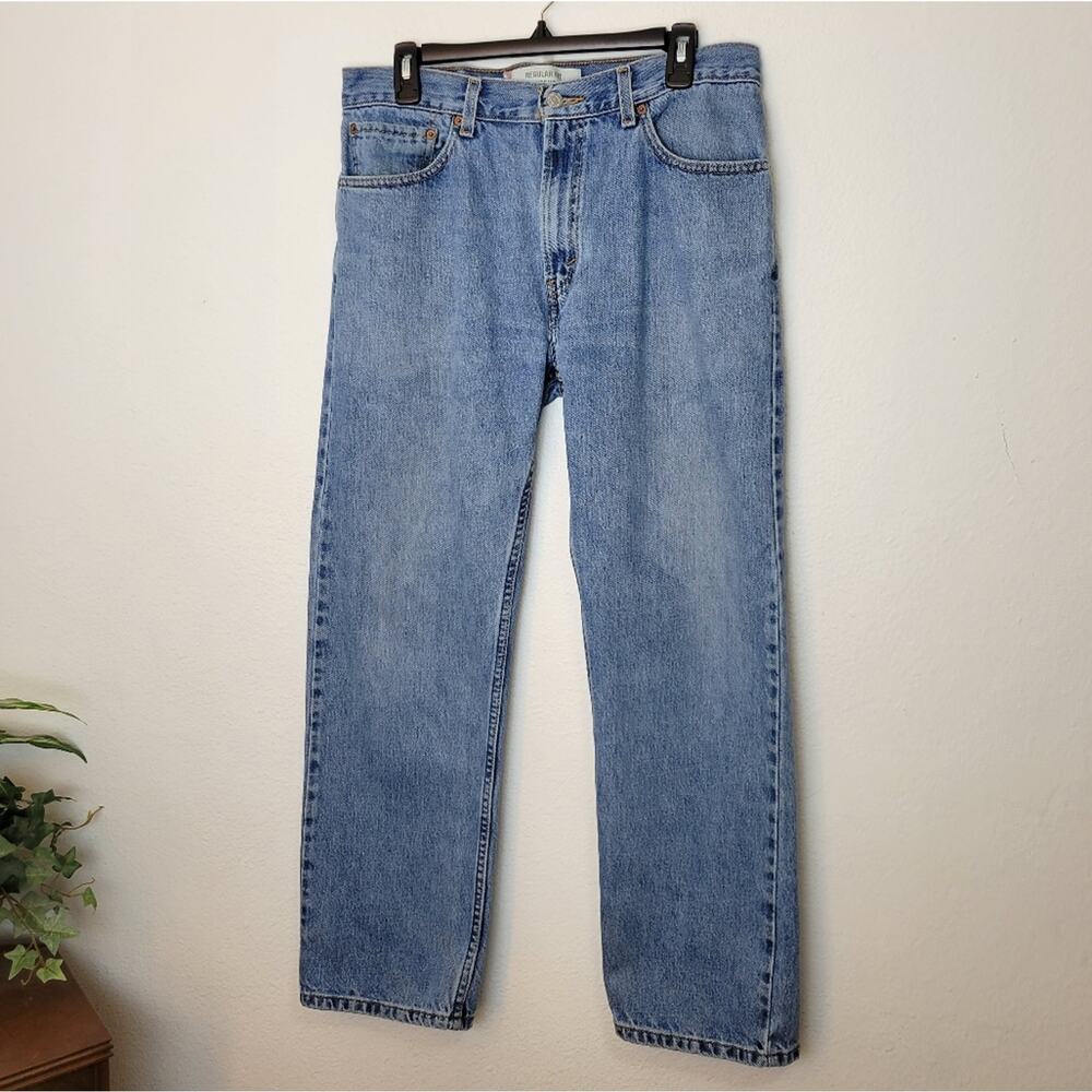 LEVI'S Men's 505 Regular Fit Jeans Straight Leg Size 34x30